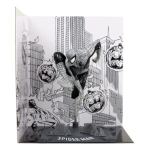 Estatua PVC 1/10 de Spider-Man Spider-Man #6 Line Art Gold Label en Marvel Comics por McFarlane Toys - Imagen 2