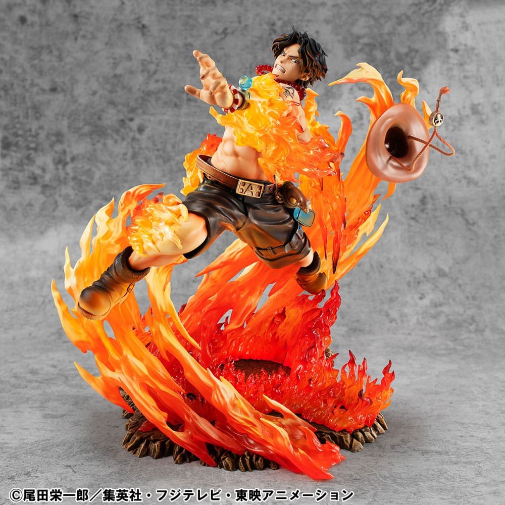 Estatua PVC P.O.P. NEO-Maximum de Portgas D. Ace 15th Anniversary Super Limited Reprint Ver. en One Piece por Megahouse