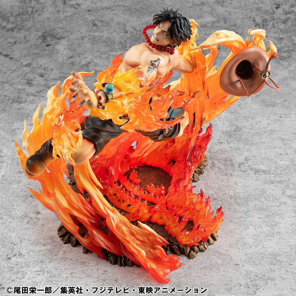 Estatua PVC P.O.P. NEO-Maximum de Portgas D. Ace 15th Anniversary Super Limited Reprint Ver. en One Piece por Megahouse - Imagen 3