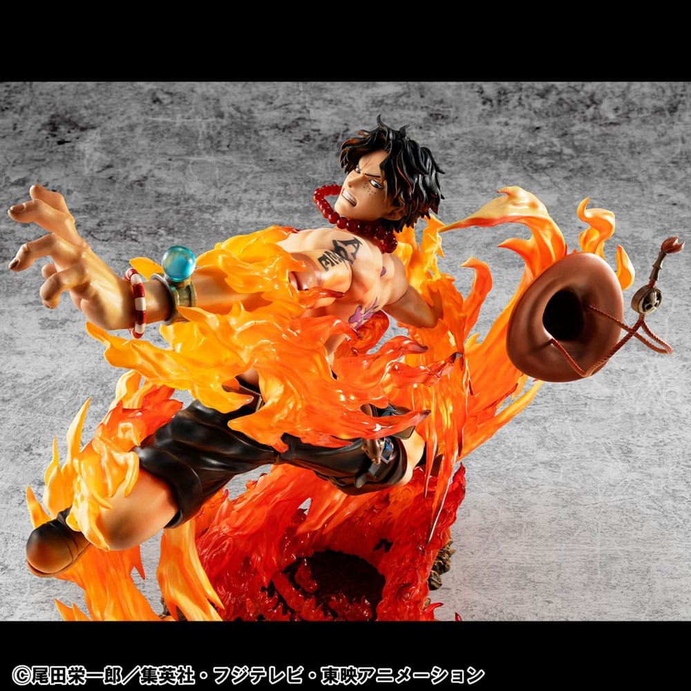 Estatua PVC P.O.P. NEO-Maximum de Portgas D. Ace 15th Anniversary Super Limited Reprint Ver. en One Piece por Megahouse - Imagen 4
