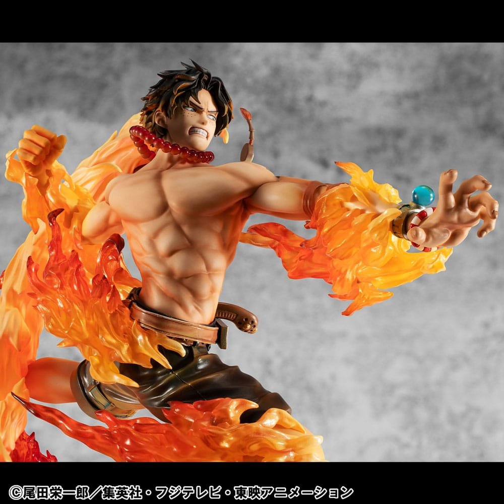 Estatua PVC P.O.P. NEO-Maximum de Portgas D. Ace 15th Anniversary Super Limited Reprint Ver. en One Piece por Megahouse - Imagen 6