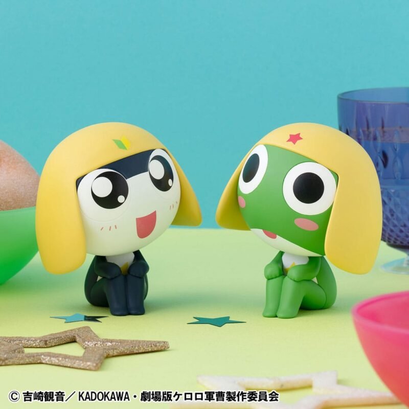 Set de estatuas PVC Look Up de Keroro y Tamama en Sergeant Frog por Megahouse
