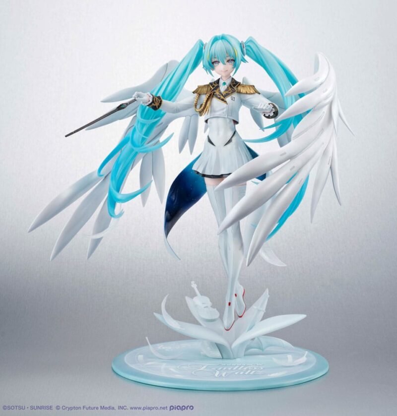 Estatua PVC Lucrea de Hatsune Miku x Wing Gundam Zero EW 45th Anniversary en Mobile Suit Gundam por Megahouse
