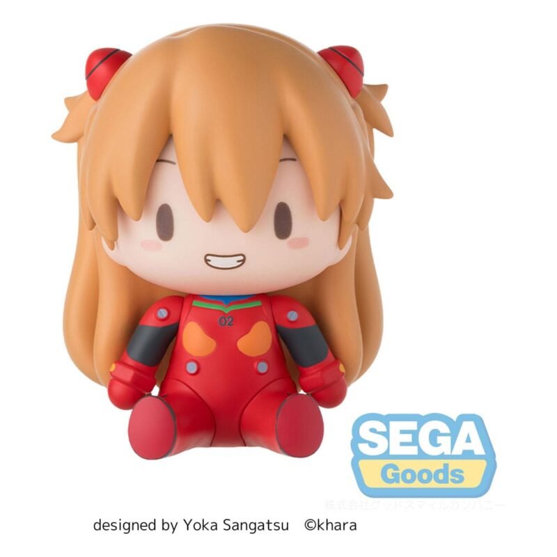 Minifigura Fuwa Petit Chibi de Asuka Plug Suit en Evangelion: New Theatrical Edition por Sega
