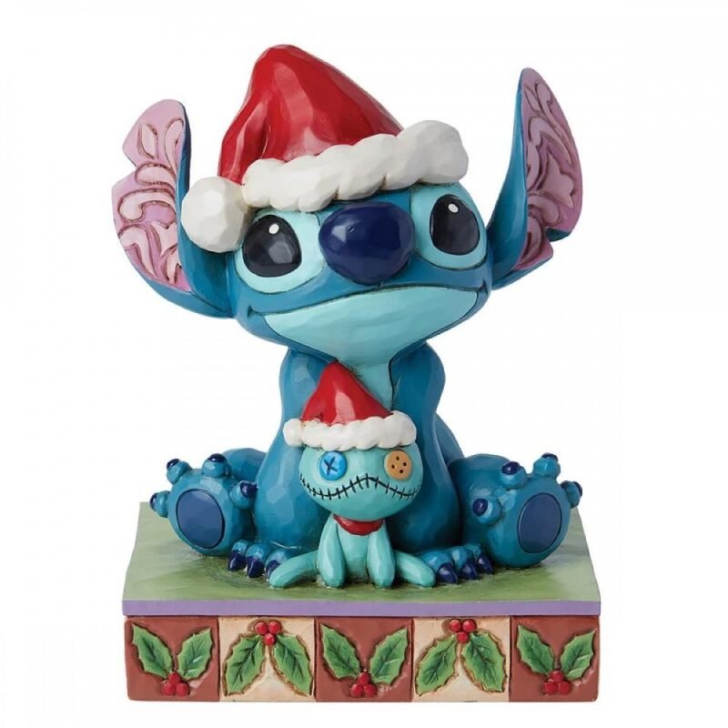 Figura de Santa Stitch con Scrump en Disney por Enesco