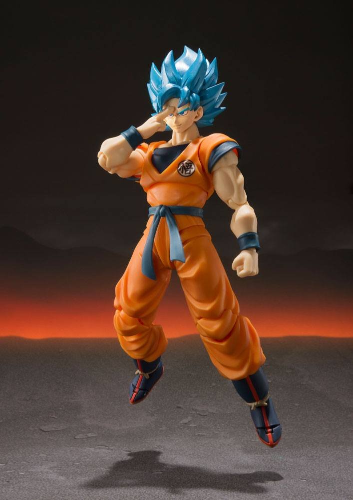 Figura S.H.Figuarts de Super Saiyan God Super Saiyan Goku en Dragon Ball Super Broly por Bandai Tamashii Nations - Imagen 4