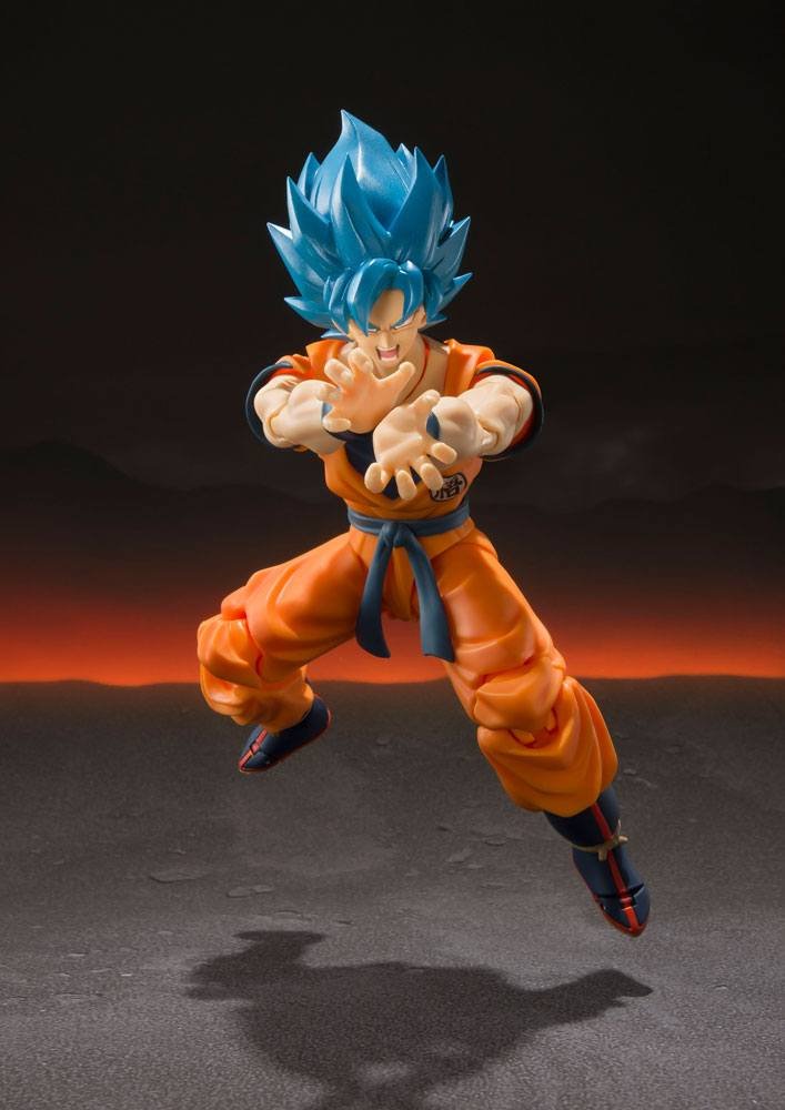Figura S.H.Figuarts de Super Saiyan God Super Saiyan Goku en Dragon Ball Super Broly por Bandai Tamashii Nations - Imagen 5