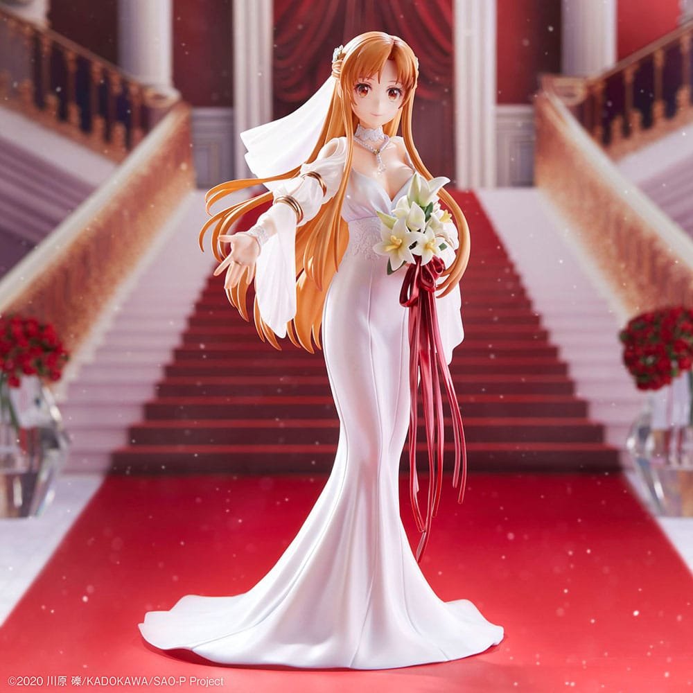 Estatua PVC 1/7 de Asuna Wedding Ver. en Sword Art Online por Design COCO - Imagen 2