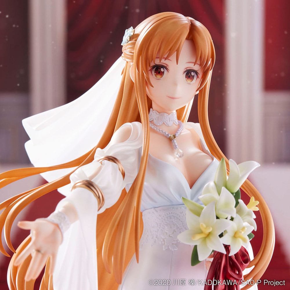 Estatua PVC 1/7 de Asuna Wedding Ver. en Sword Art Online por Design COCO - Imagen 3