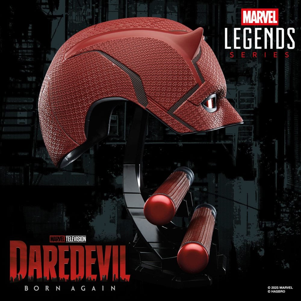 Máscara Premium y Bastón de Combate Marvel Legends de Daredevil en Daredevil Born Again por Hasbro - Imagen 6