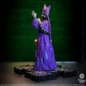 Estatua Rock Iconz de Papa V Perpetua Purple Robes en Ghost por Knucklebonz - Imagen 4