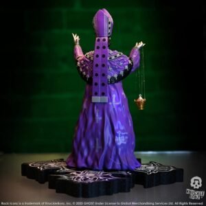 Estatua Rock Iconz de Papa V Perpetua Purple Robes en Ghost por Knucklebonz - Imagen 5