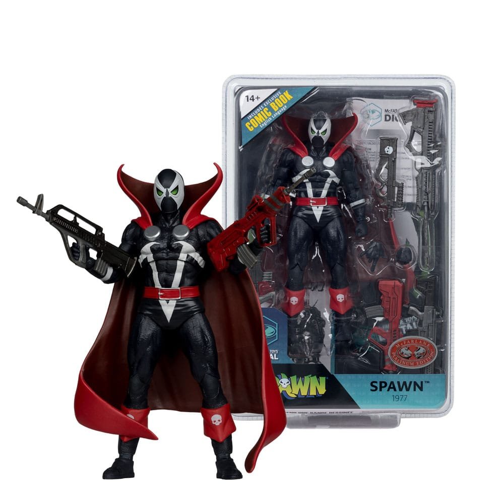 Figura Page Punchers de Spawn 1977 Red and Black Chase Red Platinum Edition en Spawn por McFarlane Toys - Imagen 7