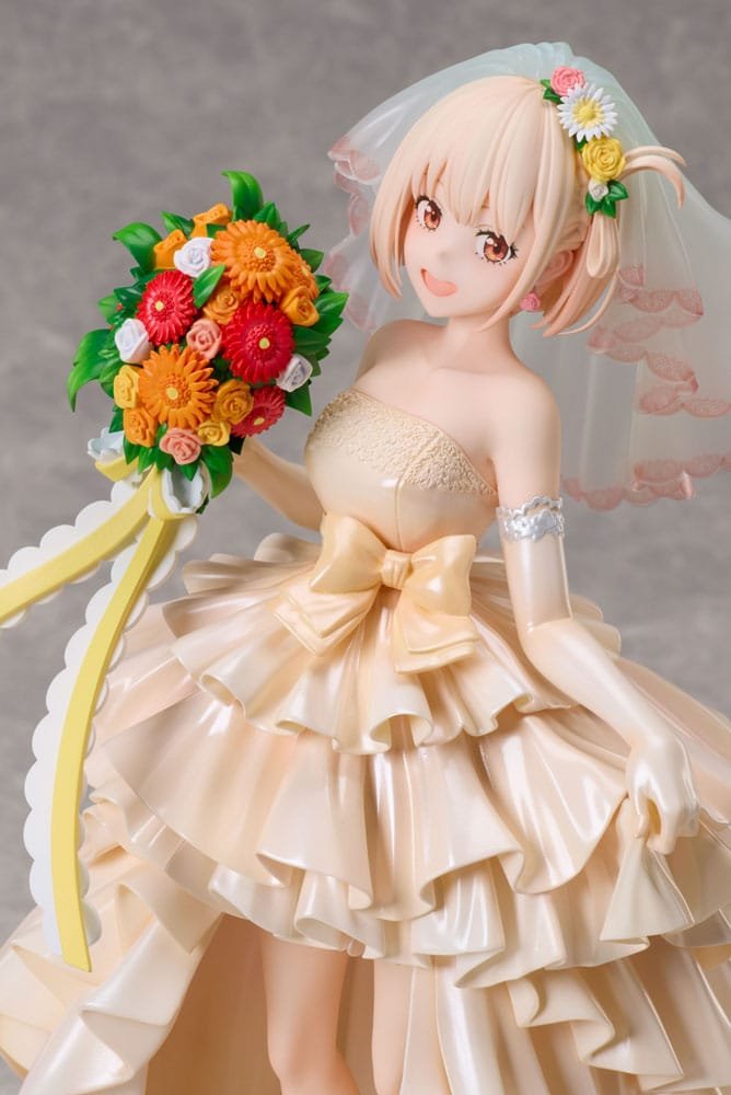 Estatua PVC 1/7 Vestido de Novia Ver. de Chisato Nishikigi en Lycoris Recoil por Aniplex - Imagen 4
