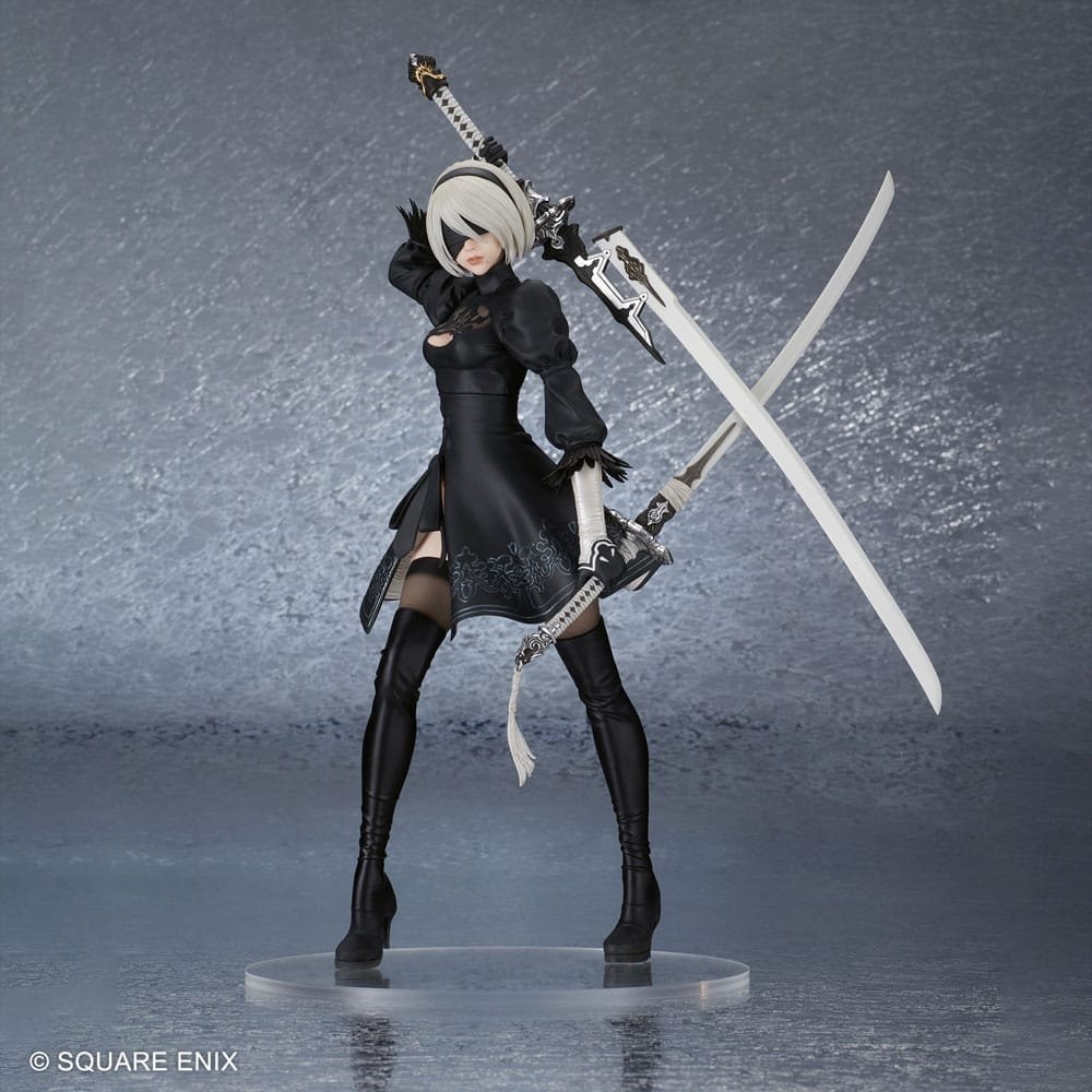 Estatua de PVC de 2B (YoRHa No. 2 Type B) de la saga NieR:Automata por Flare