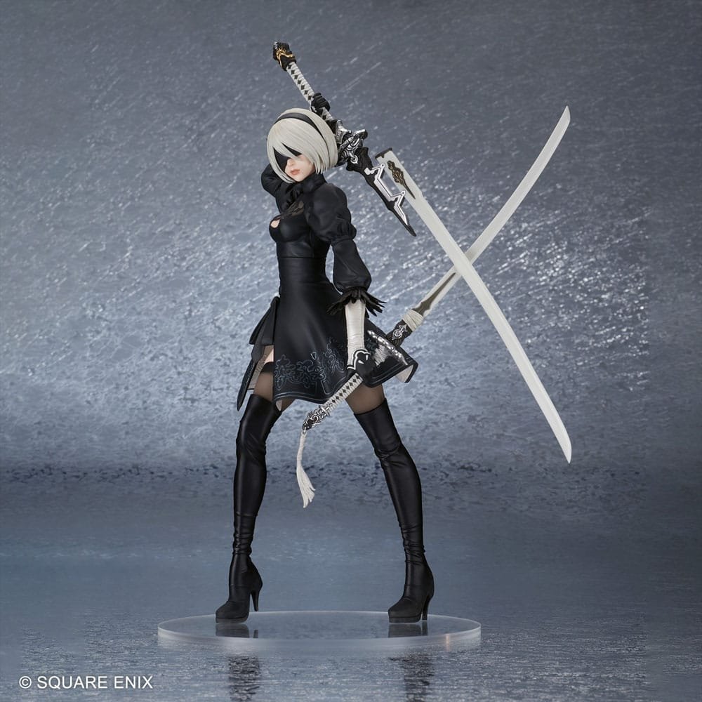 Estatua de PVC de 2B (YoRHa No. 2 Type B) de la saga NieR:Automata por Flare - Imagen 2