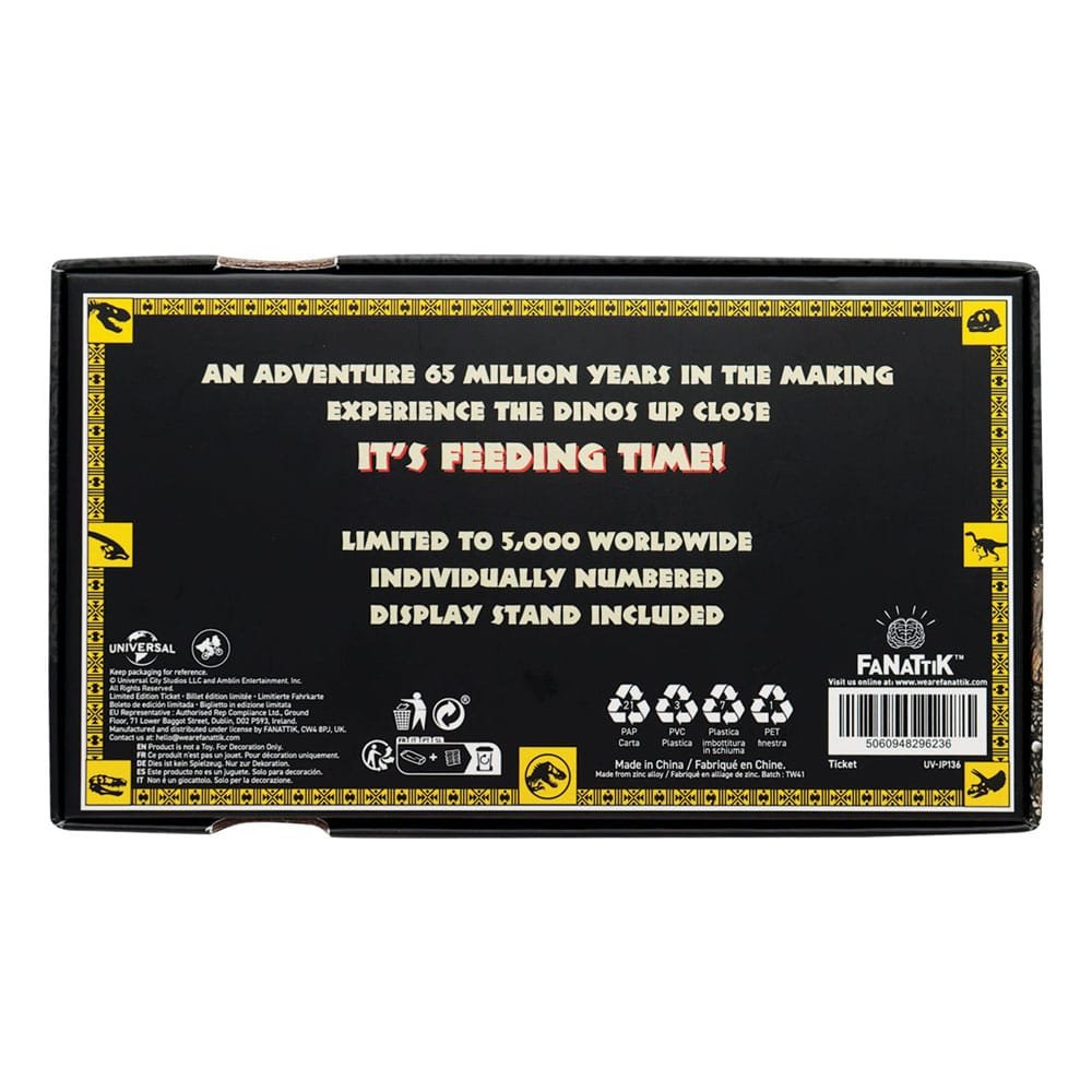 Réplica 1/1 Feeding Show Ticket (Edición Limitada) en Jurassic Park por FaNaTtik - Imagen 3