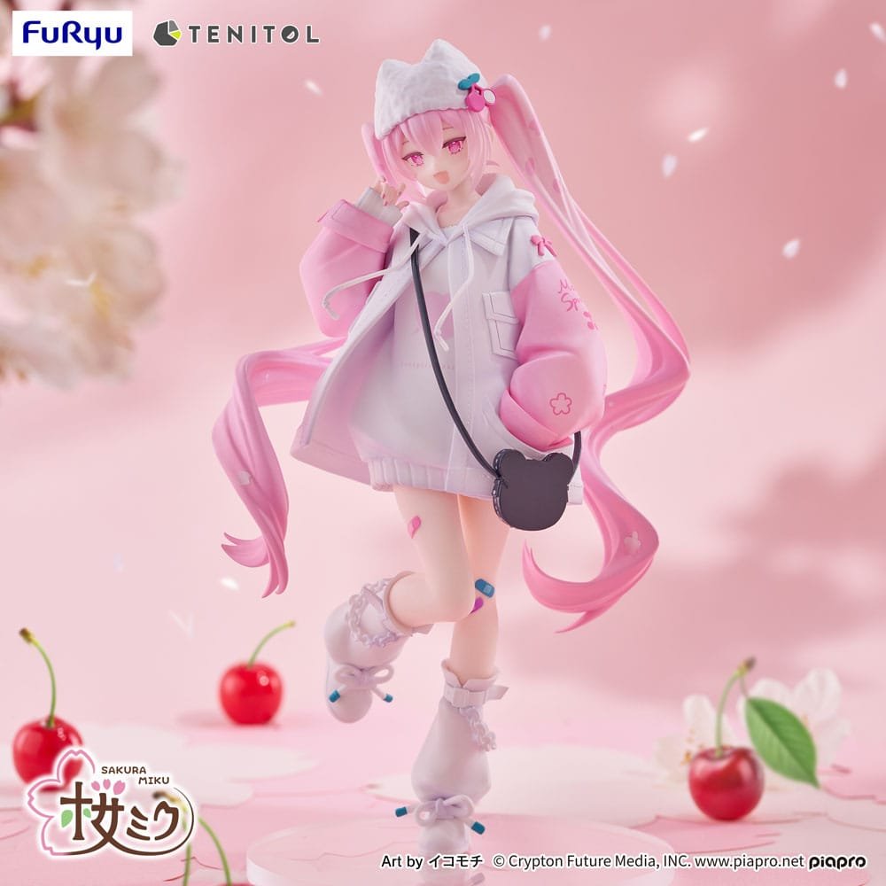 Estatua Tenitol Sakura Miku Cool Style petit en Hatsune Miku por Furyu - Imagen 2