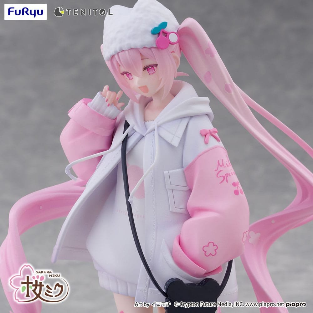 Estatua Tenitol Sakura Miku Cool Style petit en Hatsune Miku por Furyu - Imagen 4