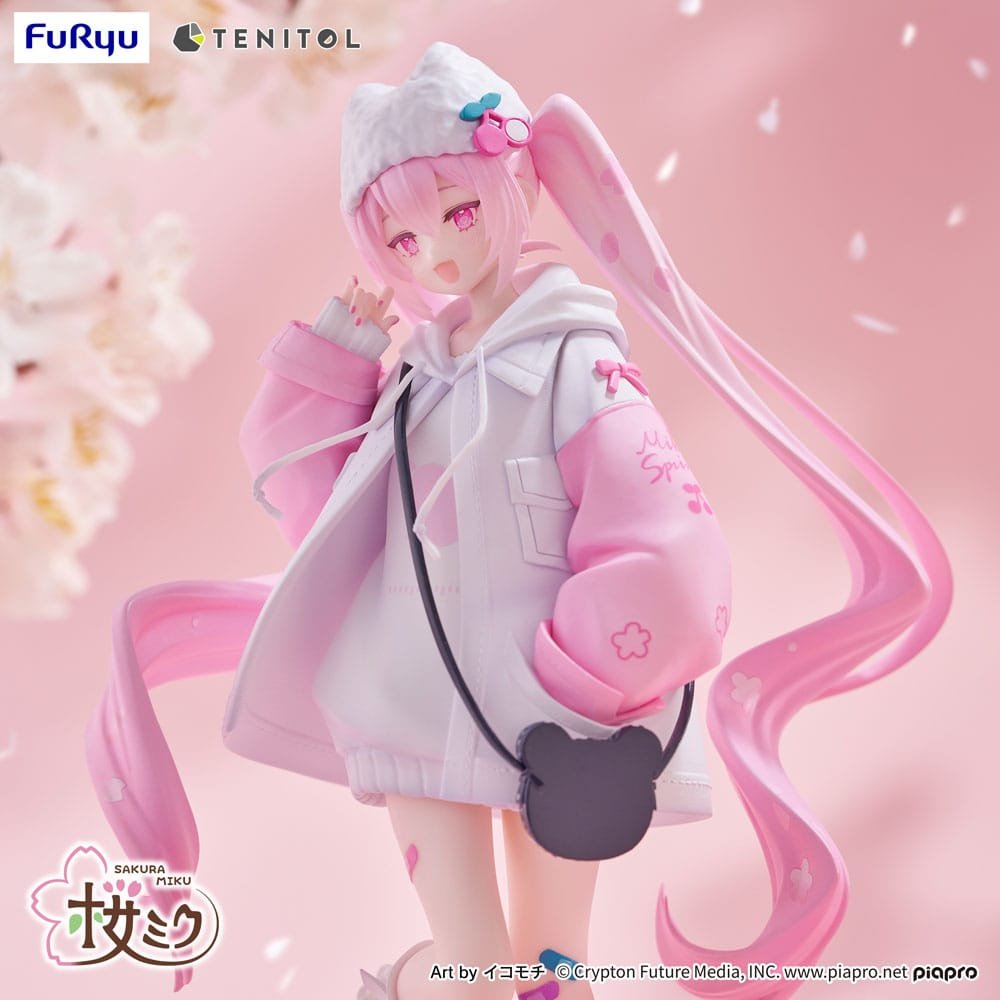 Estatua Tenitol Sakura Miku Cool Style petit en Hatsune Miku por Furyu - Imagen 6