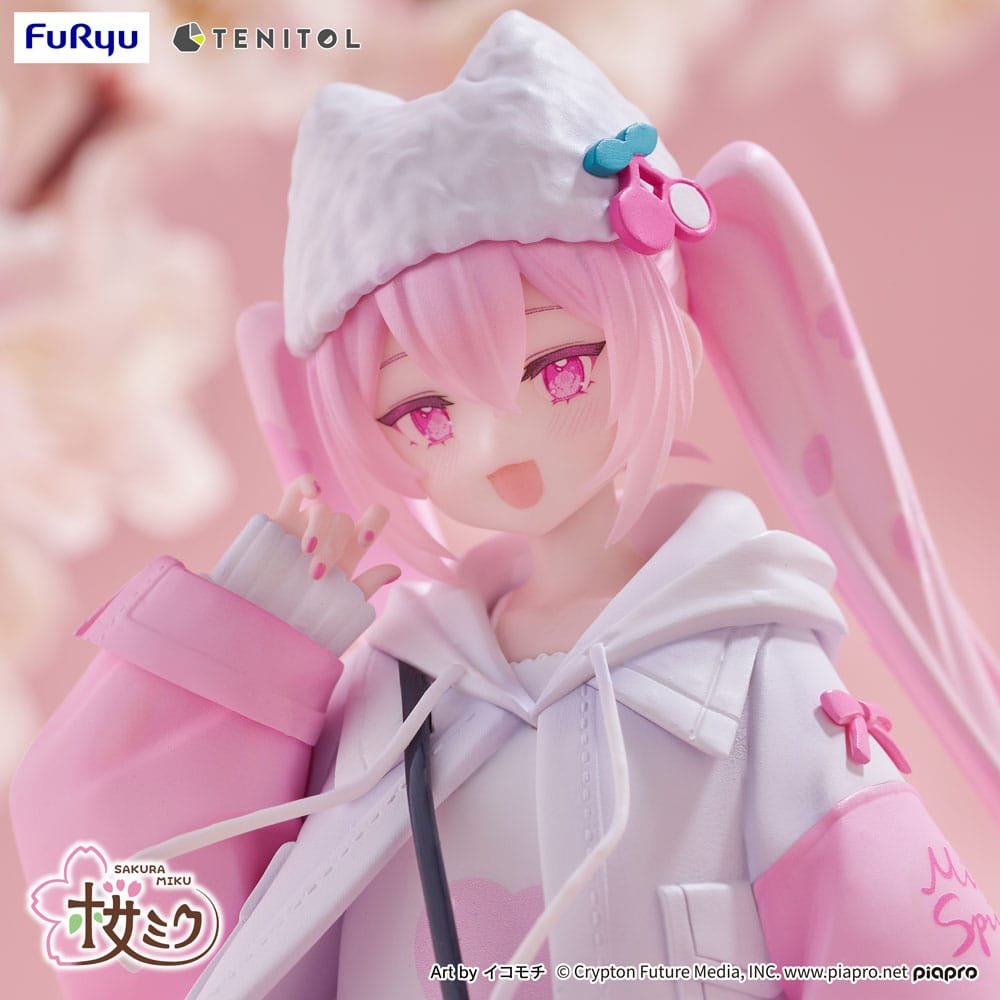 Estatua Tenitol Sakura Miku Cool Style petit en Hatsune Miku por Furyu - Imagen 7