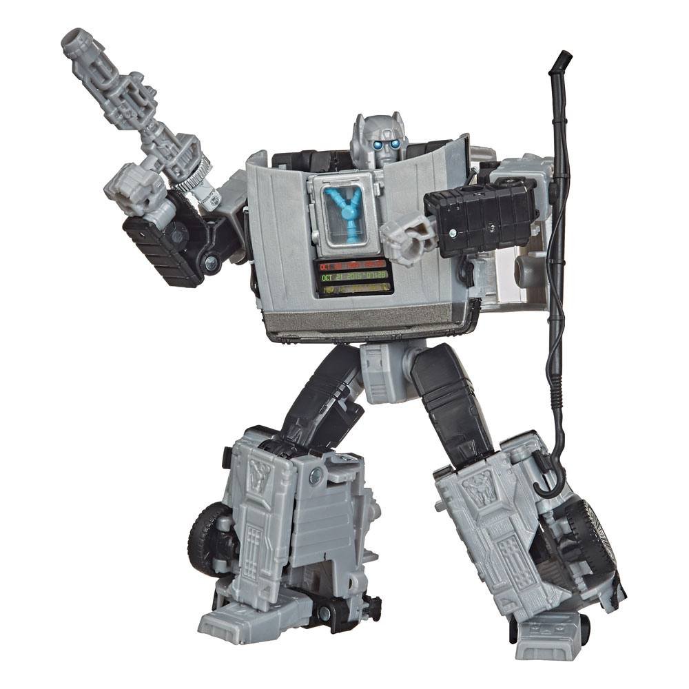 Figura Delorian de Gigawatt en Transformers x Regreso al Futuro por Hasbro
