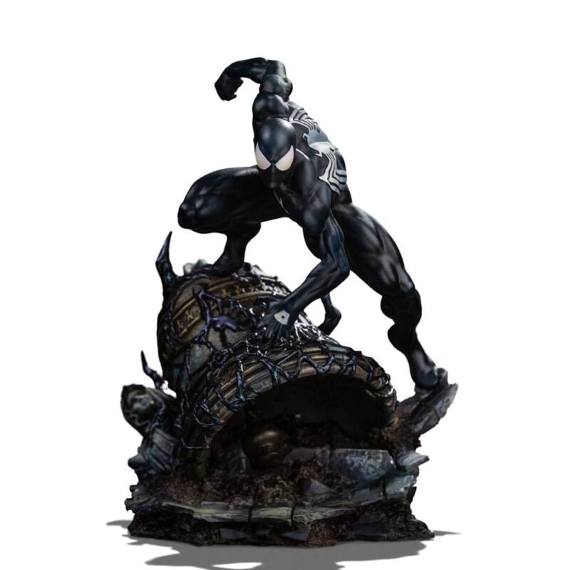Estatua 1/10 BDS Art Scale de Spiderman (Traje Negro) en Marvel por Iron Studios