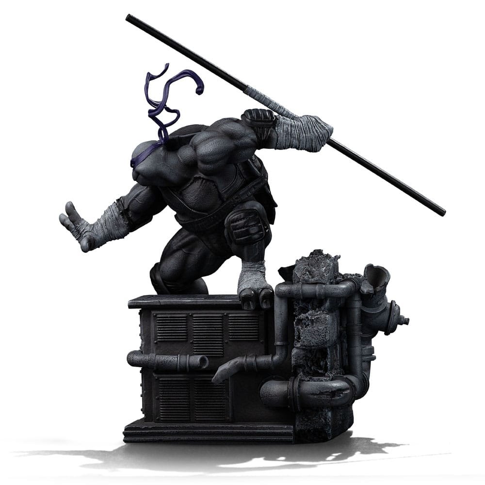 Estatua 1/10 Art Scale Black and White Variant de Donatello en Tortugas Ninja por Iron Studios - Imagen 2