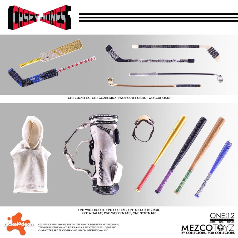 Figura 1/12 de Casey Jones en Las Tortugas Ninja por Mezco Toys - Imagen 3