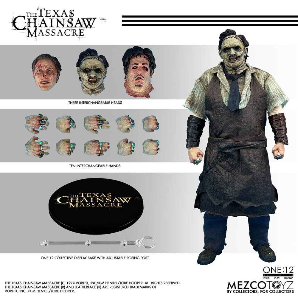 Figura 1/12 de Leatherface en La Matanza de Texas (2003) por Mezco Toys - Imagen 2