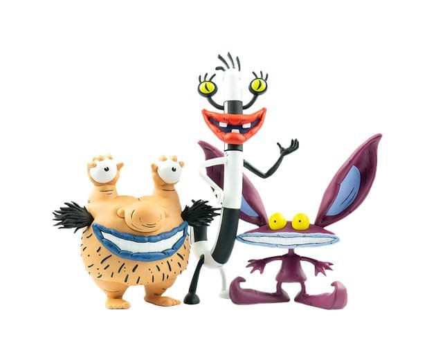Pack de 3 Figuras PVC de Ickis, Oblina y Krumm en ¡¡¡Aaahh!!! Monstruos por Mondo