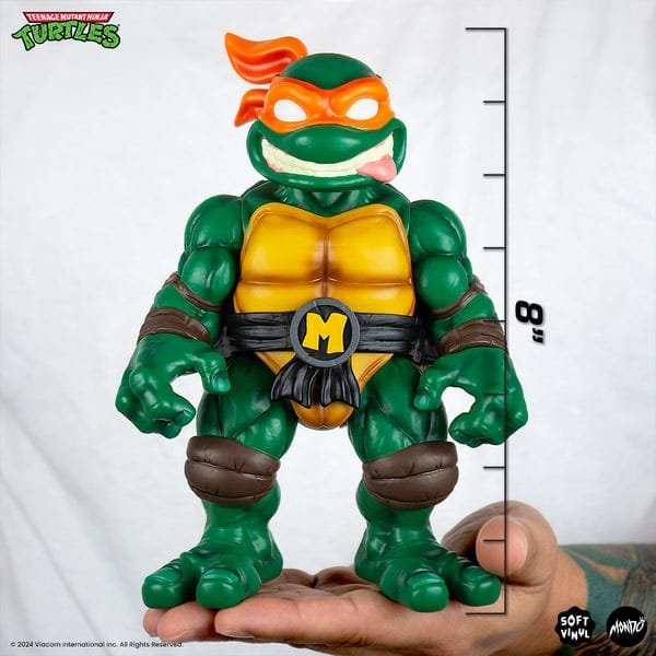 Figura Soft Vinyl de Michelangelo en Tortugas Ninja por Mondo - Imagen 3