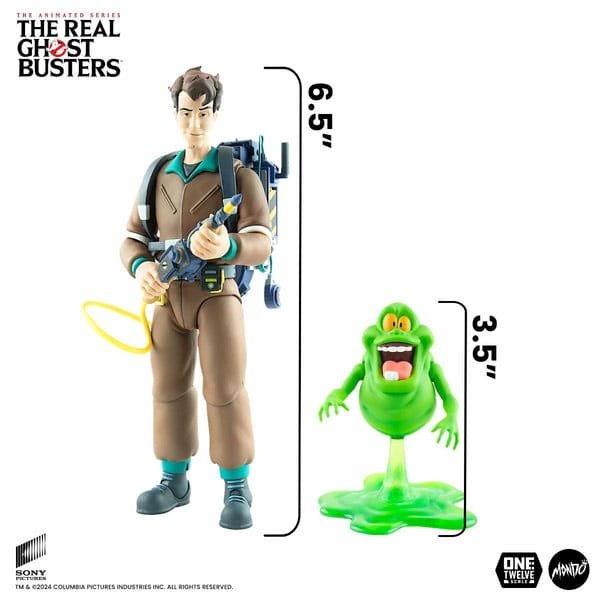 Figura 1/12 de Peter Venkman y Slimer en Los Auténticos Cazafantasmas por Mondo - Imagen 3