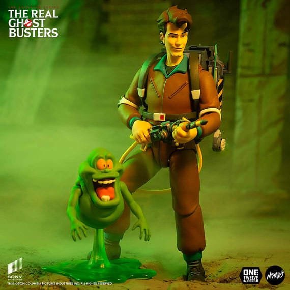 Figura 1/12 de Peter Venkman y Slimer en Los Auténticos Cazafantasmas por Mondo - Imagen 8