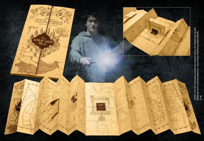 Réplica 1/1 del Mapa del Merodeador en Harry Potter por Noble Collection