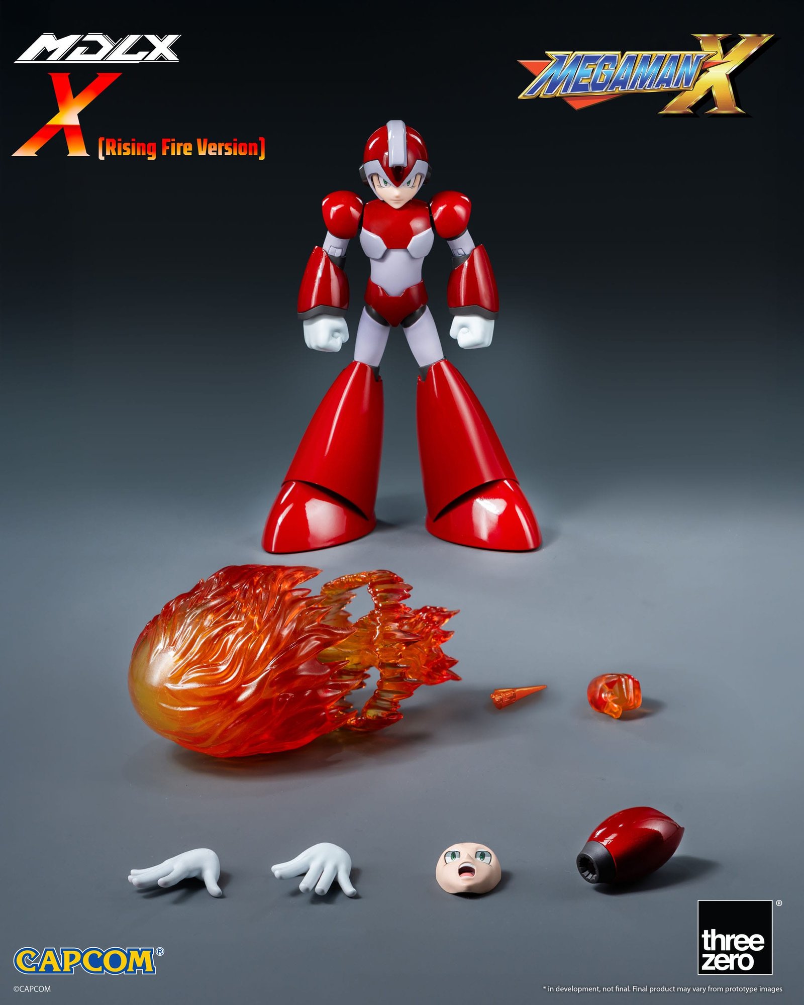 Figura MDLX Rockman X / Mega Man X (Rising Fire Version) por Threezero - Imagen 2
