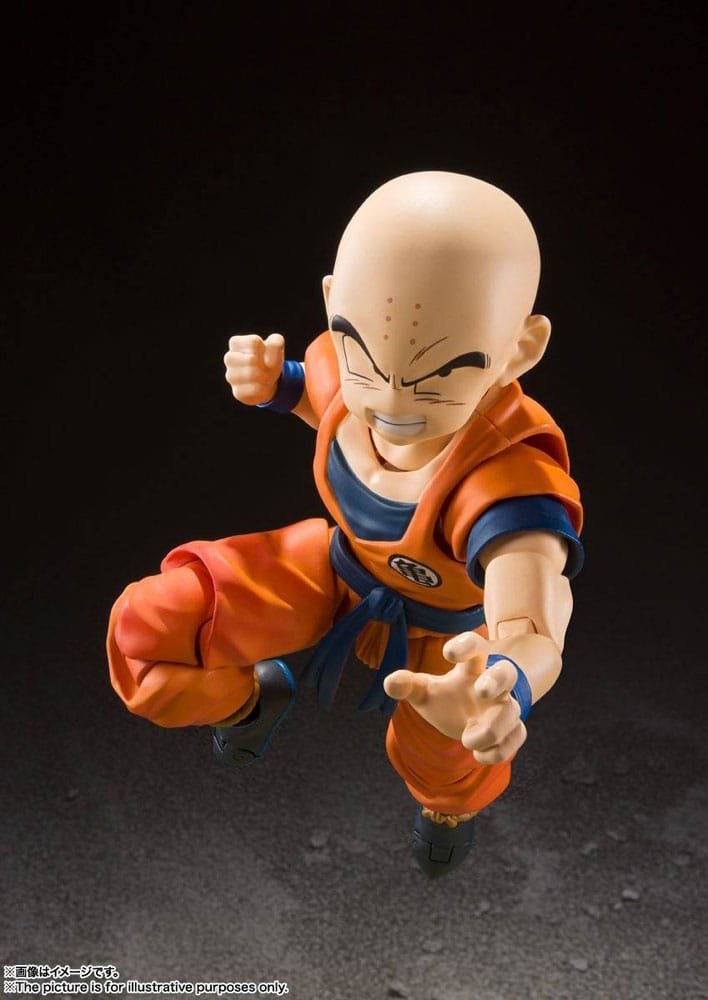 Figura S.H. Figuarts de Krilin (Earth's Strongest Man, Nueva Edición) en Dragon Ball Z por Bandai Tamashii Nations