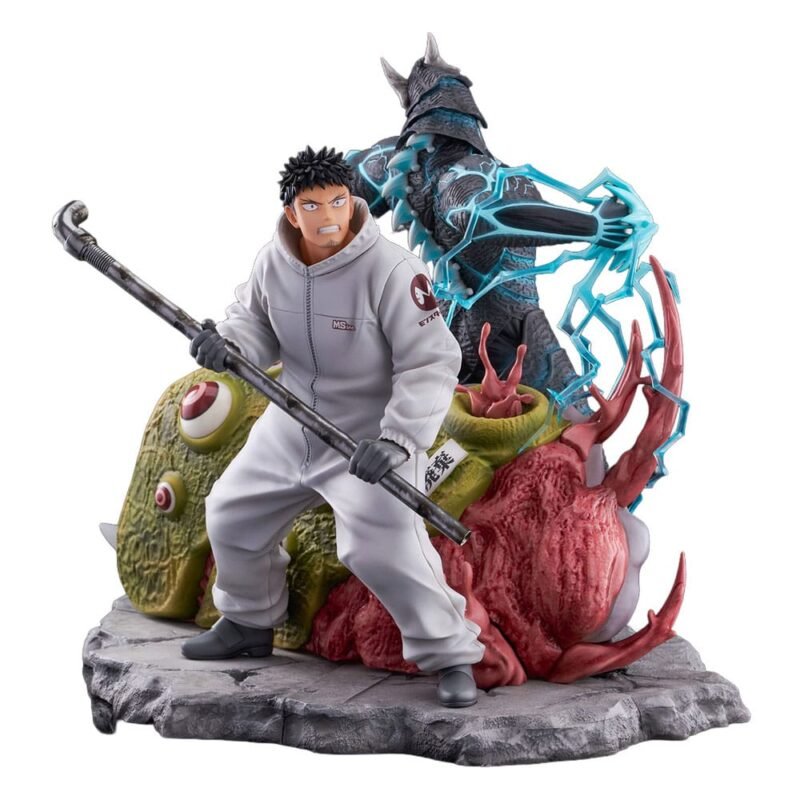 Estatua PVC SHIBUYA SCRAMBLE FIGURE 1/7 de Kaiju No.8 y Kafka Hibino en Kaiju No. 8 por CyberZ