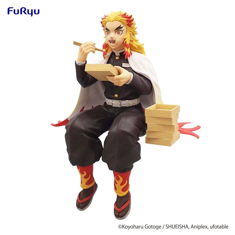 Estatua PVC Noodle Stopper de Kyojuro Rengoku en Demon Slayer: Kimetsu no Yaiba por Furyu - Imagen 2