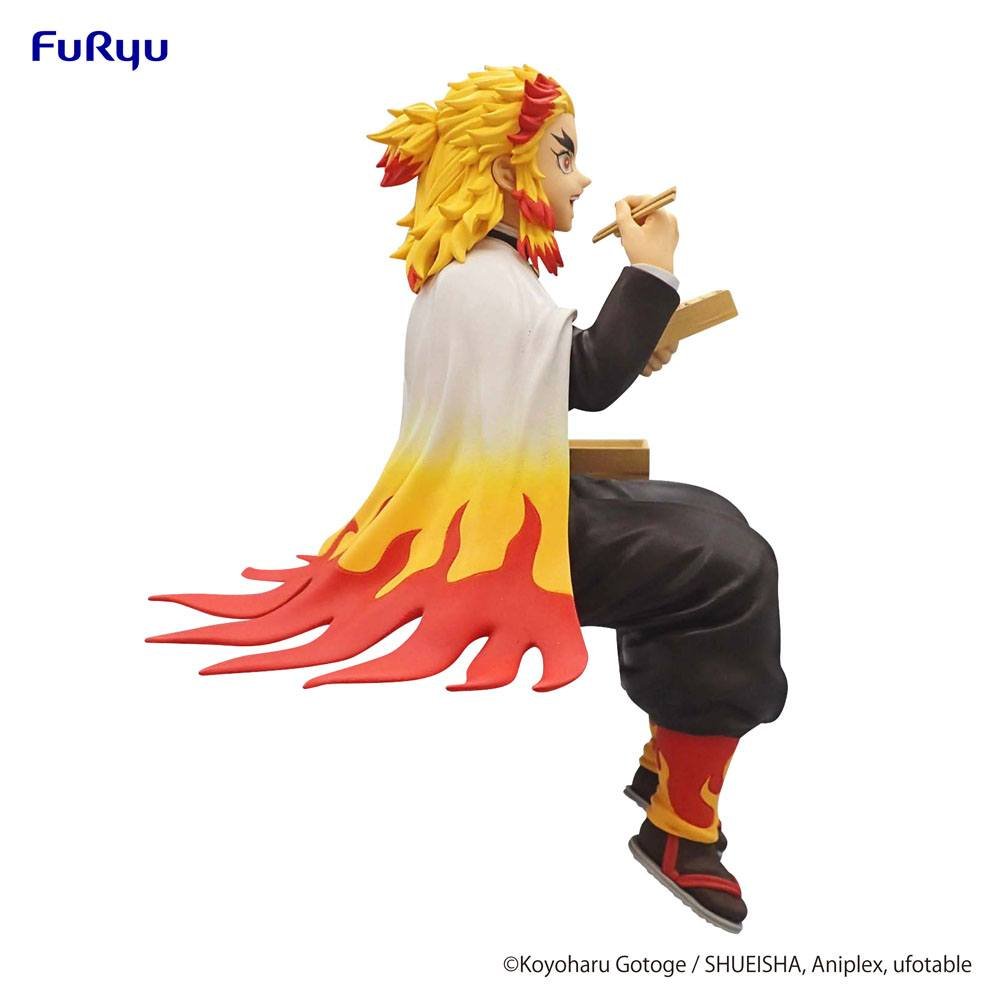 Estatua PVC Noodle Stopper de Kyojuro Rengoku en Demon Slayer: Kimetsu no Yaiba por Furyu - Imagen 4