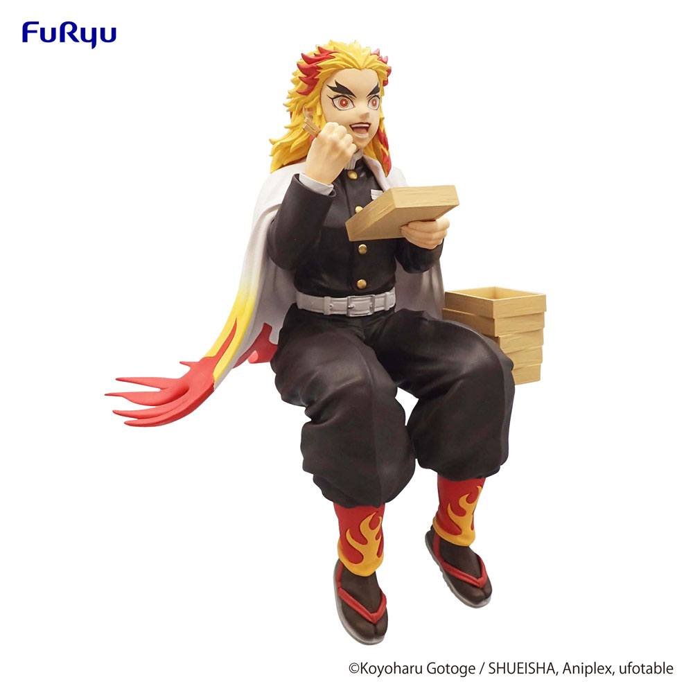 Estatua PVC Noodle Stopper de Kyojuro Rengoku en Demon Slayer: Kimetsu no Yaiba por Furyu - Imagen 5