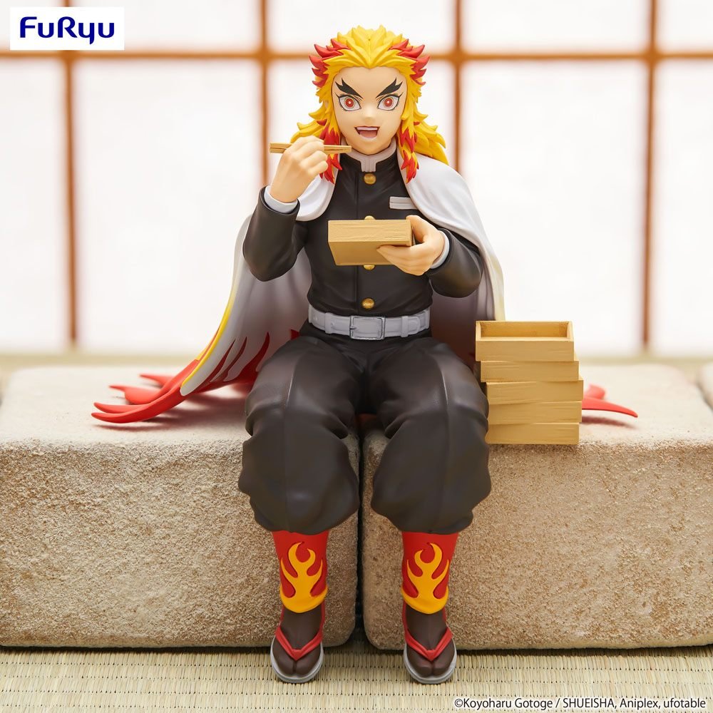 Estatua PVC Noodle Stopper de Kyojuro Rengoku en Demon Slayer: Kimetsu no Yaiba por Furyu - Imagen 6