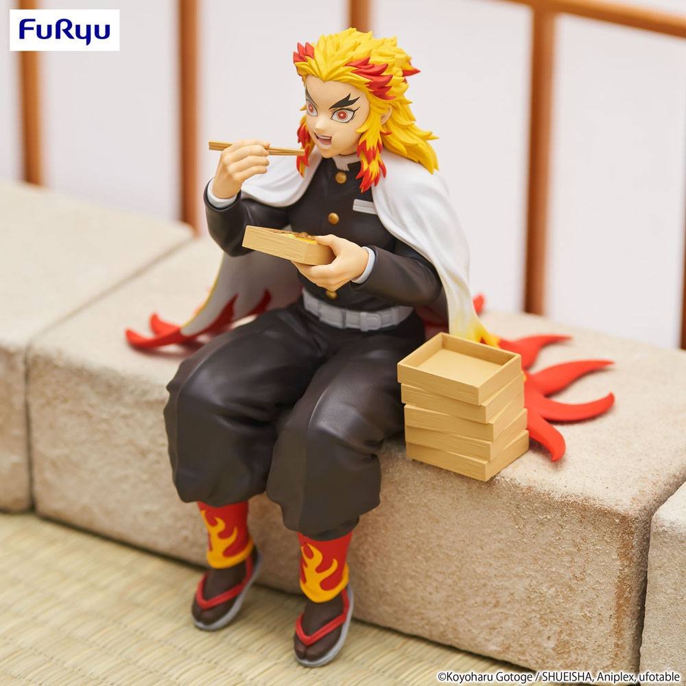 Estatua PVC Noodle Stopper de Kyojuro Rengoku en Demon Slayer: Kimetsu no Yaiba por Furyu - Imagen 7