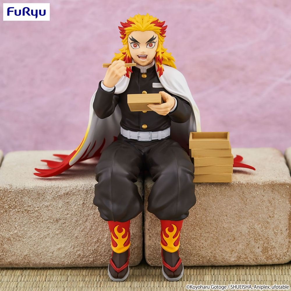 Estatua PVC Noodle Stopper de Kyojuro Rengoku en Demon Slayer: Kimetsu no Yaiba por Furyu - Imagen 9