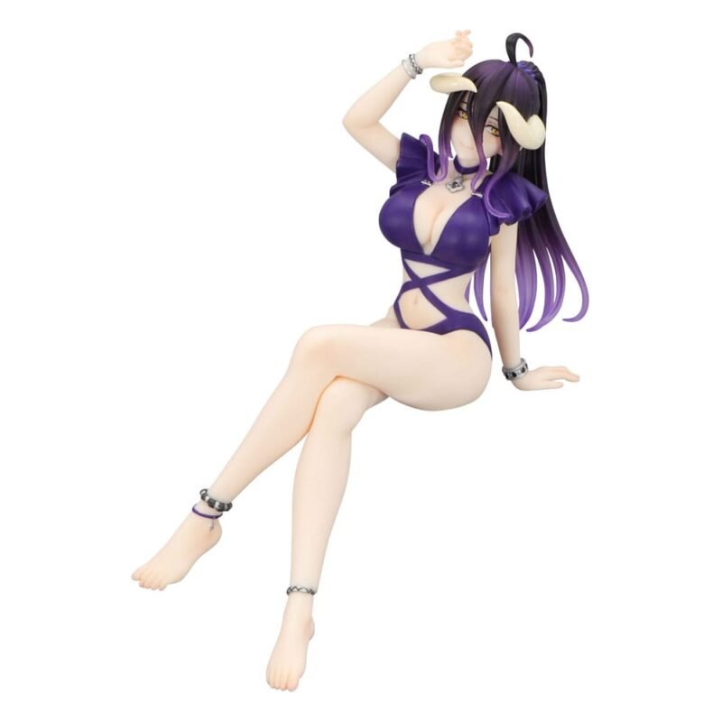 Estatua PVC Noodle Stopper Albedo (Dark Purple Color Ver. Swimsuit) en Overlord por Furyu
