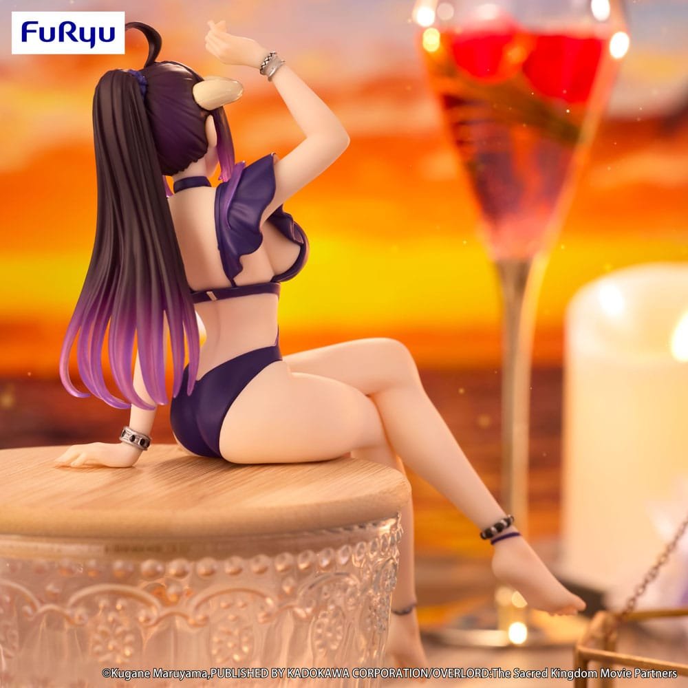 Estatua PVC Noodle Stopper Albedo (Dark Purple Color Ver. Swimsuit) en Overlord por Furyu - Imagen 7