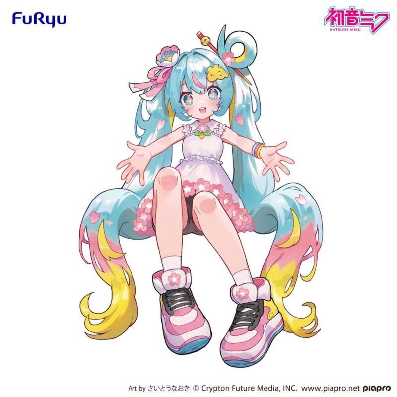 Estatua PVC Noodle Stopper 10th Anniversary de Hatsune Miku por Furyu