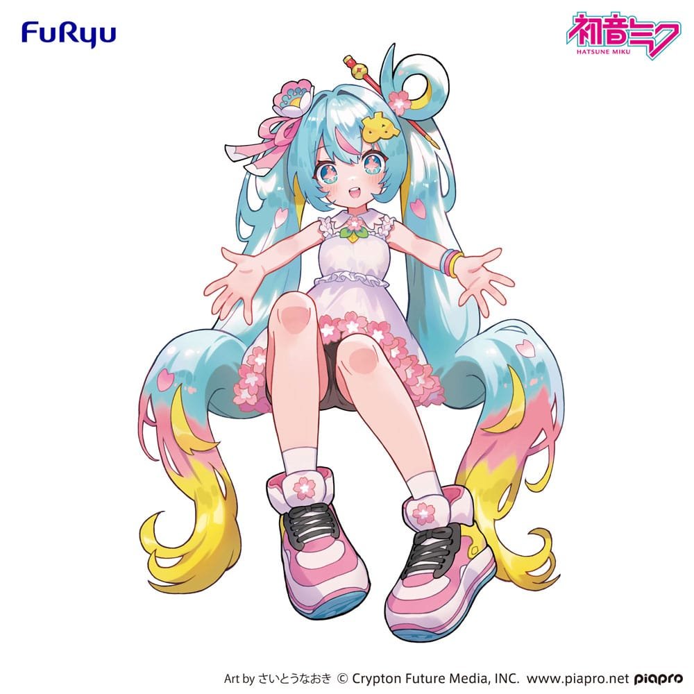 Estatua PVC Noodle Stopper 10th Anniversary de Hatsune Miku por Furyu