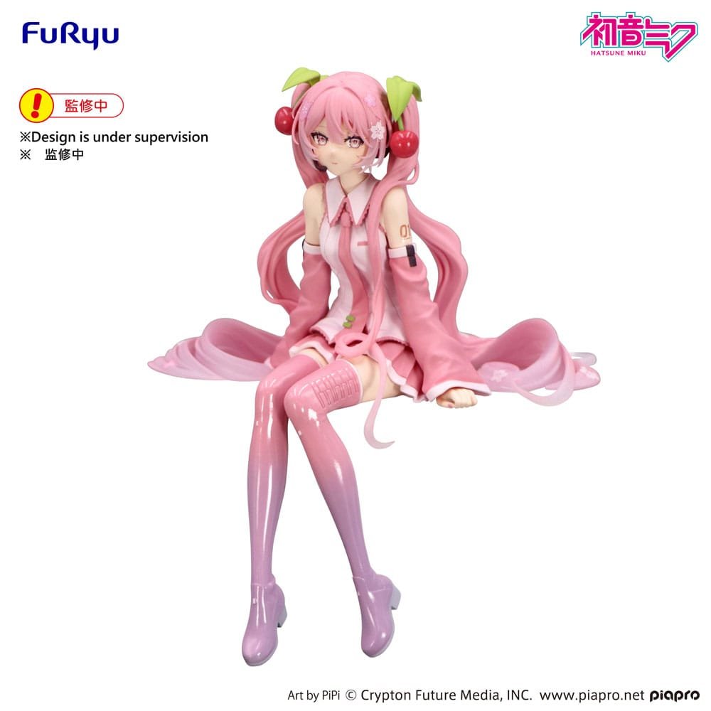 Estatua PVC Noodle Stopper Sakura Miku 2026 de Hatsune Miku por Furyu - Imagen 2