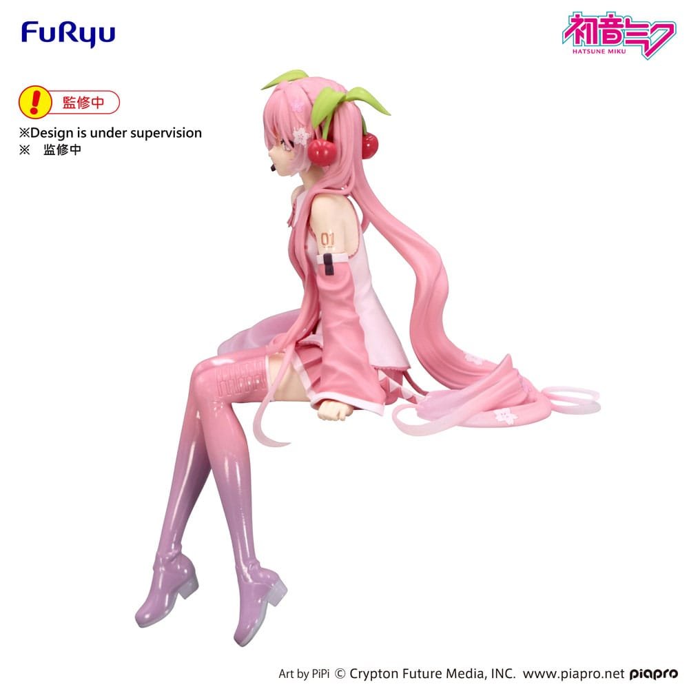 Estatua PVC Noodle Stopper Sakura Miku 2026 de Hatsune Miku por Furyu - Imagen 3